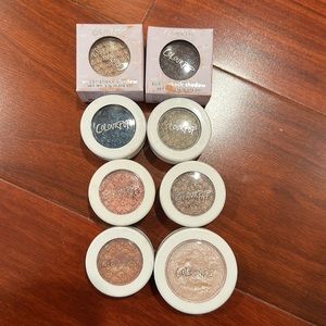 LOT of 8 colourpop eyeshadows&highlighter , 2 Brand New+ 6Like new!!